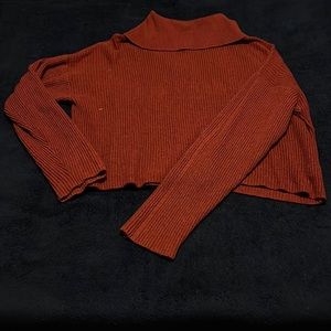 Dark orange rust color sweater
